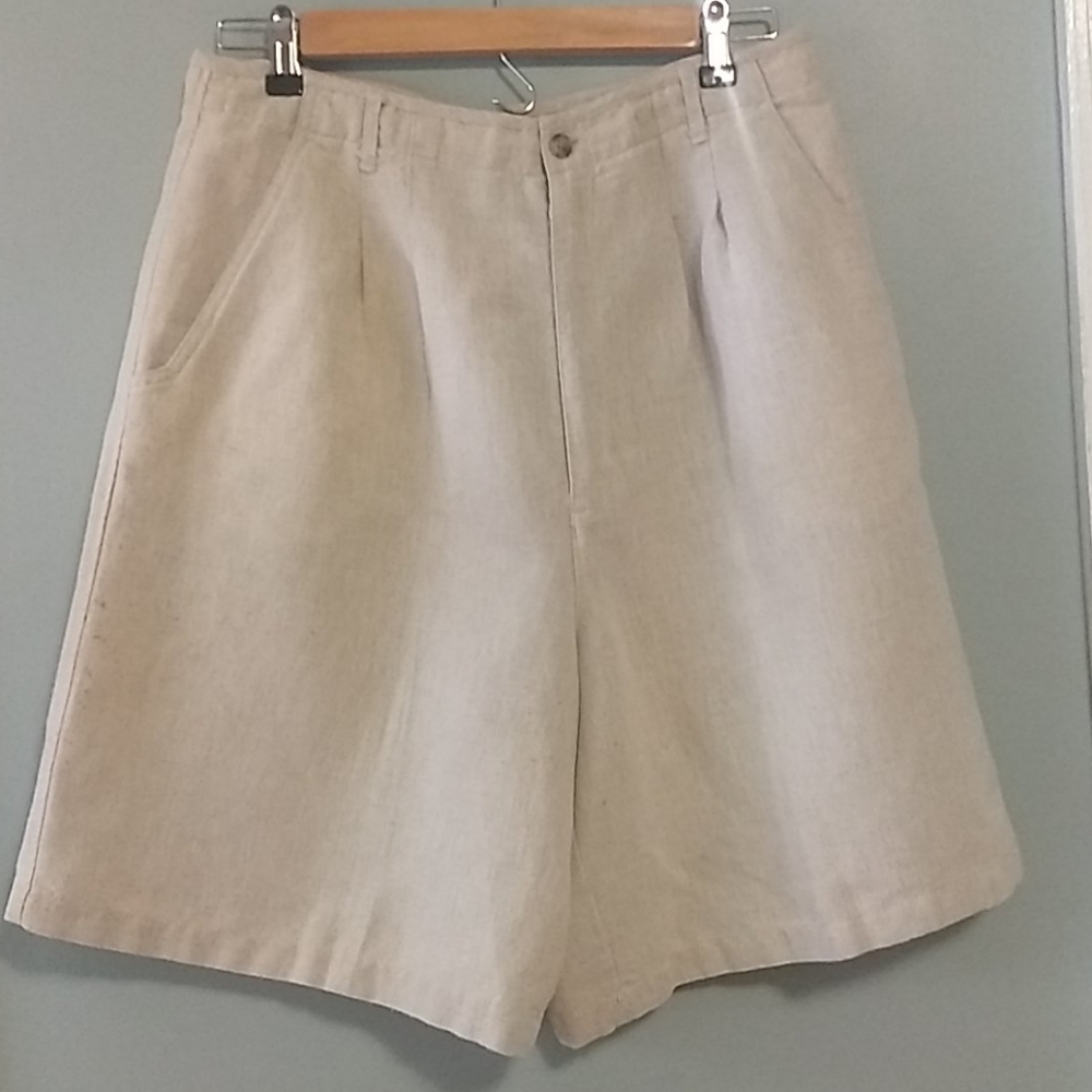 Talbot's Linen Cotton Blend Shorts Size 16